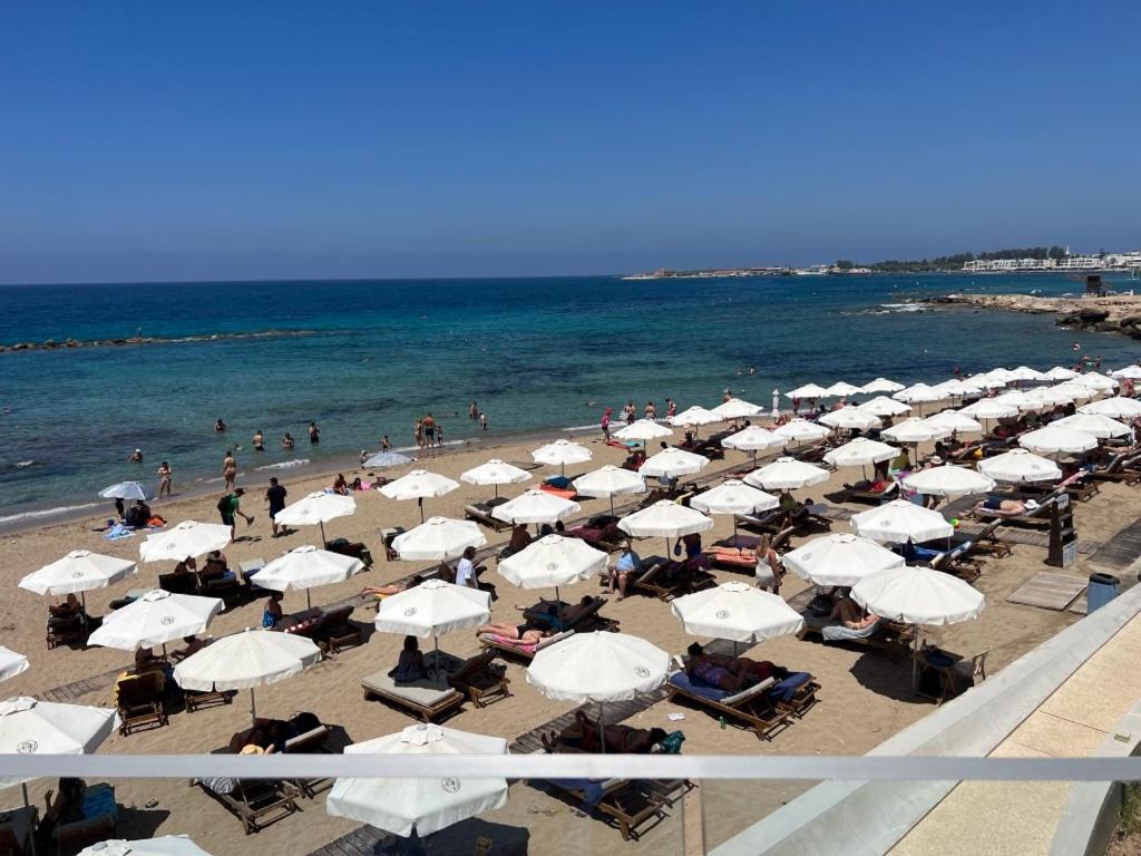 Modern 2Br Apartment With Pool, Veranda & Garden In Paphos Kültér fotó
